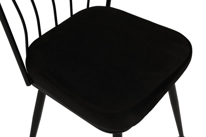 Hanah Home Yıldız 943 V4 Juego de Sillas de 4 Piezas Negro